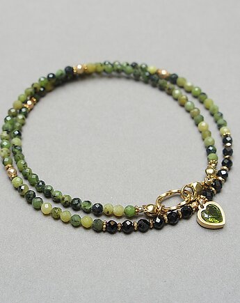 Nefryt vol. 3  /choker/ naszyjnik /15.10.25/ - Szlachetna kolekcja, KiKa pracownia