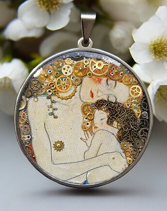 Wisior Matka z Dzieckiem Klimt, Fanny and Franz