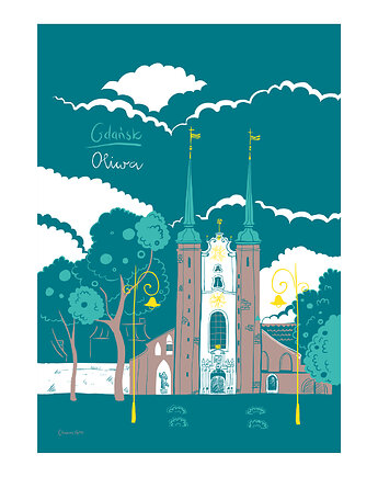 Plakat Gdańsk Katedra Oliwska, Gliniana Kura
