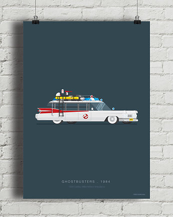 Plakat Ghostbuters - Cadillac, minimalmill