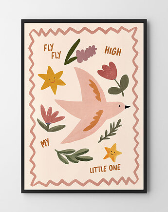 Plakat Ptaszek - plakat dziecięcy, HOG STUDIO