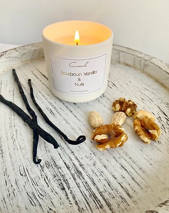 Bourbon Vanilla & Nuts- ekologiczna naturalna sojowa 135 gram (wybierz zapach), Coccola JEWELLERY