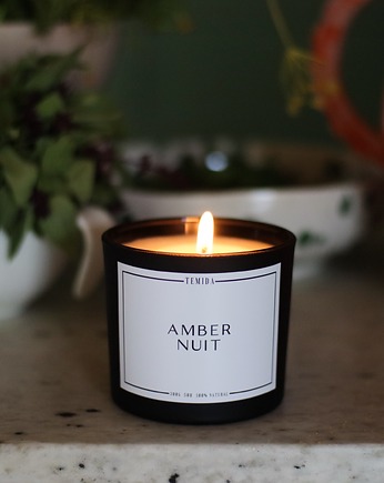 Świeca sojowa zapachowa Amber Nuit, Temida Soy Candles