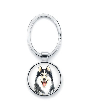 Brelok z grafiką HUSKY rasowy pies, laluv