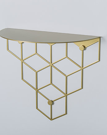 Półka ścienna STIGA PS złota, Polyhedra