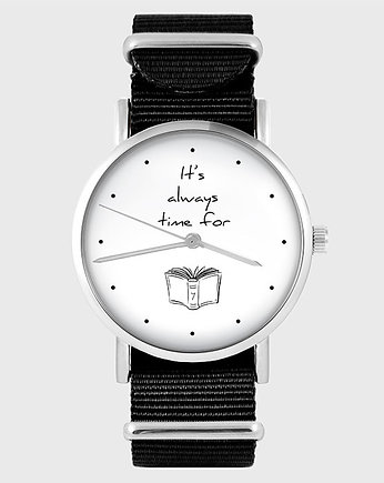 Zegarek - It is always time for book - czarny, yenoo