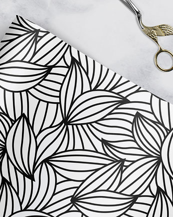 papier do pakowania -029 line white, Wrap and Pack
