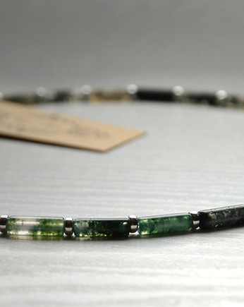 Agat mszysty Naszyjnik męski Rękodzieło, Galeria Niepodzielone