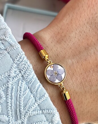 Bransoletka niezapominajka na perle