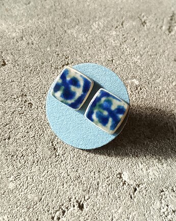 Kolczyki ceramiczne Bolesławiec