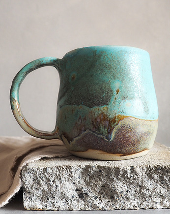 Kubek 450ml turkusowy kolekcja EMERALD, drobne sztuki