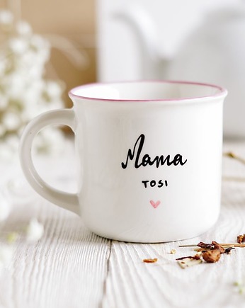 Kubek dla Mamy z Imieniem Dziecka, Pracownia Faramuszka