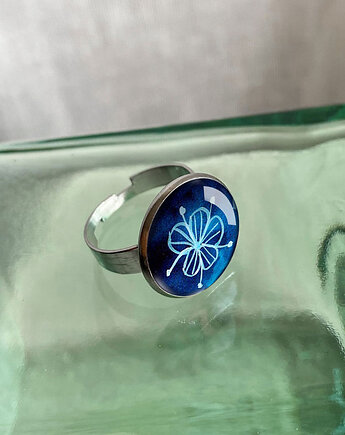 BLUES pierścionek na dzień babci, muamua design