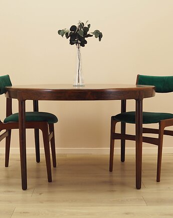 Stół okrągły palisandrowy, lata 60, Harry Østergaard, Randers M, Przetwory design