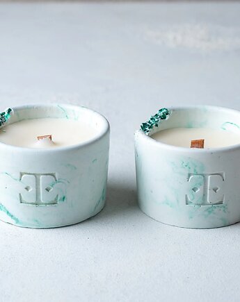 Zestaw 2 świeczek Apple Frost, Esti