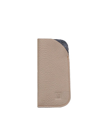 Skórzane etui na okulary Trwałe Wytrzymałe 16,5x8 cm Pokrowiec na okulary, Słoń Torbalski