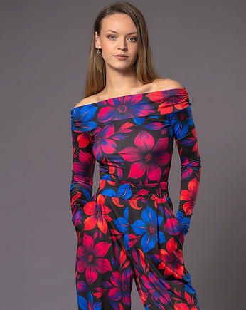 Julietta Flower Power - bluzka z odsłoniętymi ramionami, milita nikonorov