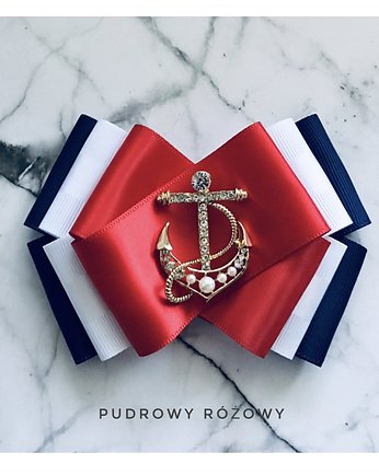 Brosza Marynarska MARINE  NOWOŚĆ!, Pudrowy Różowy