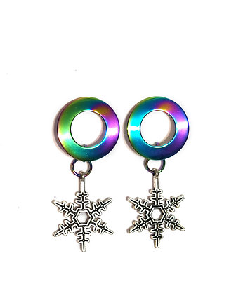 Kolekcja Starlight - kolczyki koła, gwiazdki - stal, yenoo