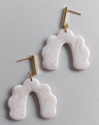 Elegancka falowana "podkowa", Parami jewelry