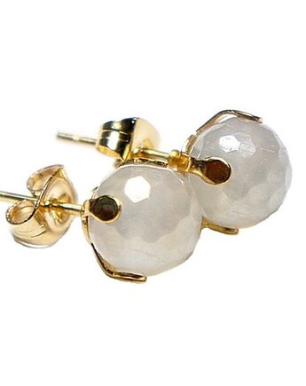 Dots - agat mleczny /alloys collection/ - sztyfty, KiKa pracownia