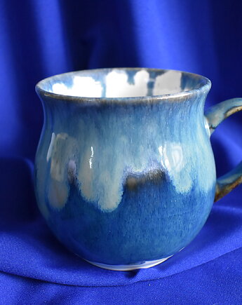 Kubek ceramiczny morski 2, Kobaltowa Sroka