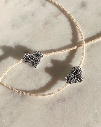 Naszyjnik - cuore d'argento, LIMONI E FIORI