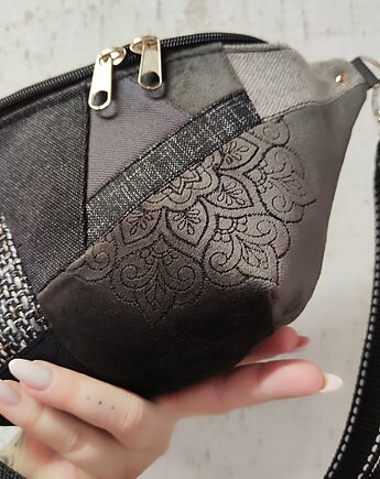 Nerka XXL unikat półmandala, Zapętlona Nitka