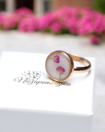 Pierścionek Smagliczka różowe złoto okrągły, Lovely Jewellery