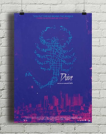 Drive - plakat filmowy fine art, minimalmill