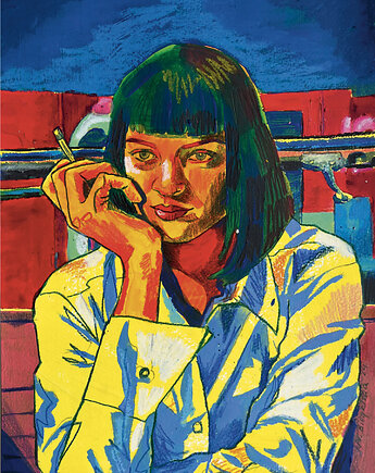 Plakat Mia Wallace, Natalia Biegalska