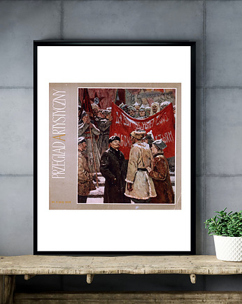 Plakat Okładka Przeglądu Artystycznego, 1970 W. Nieczytajło Lenin Na Pl. Czer..., RiskyWalls