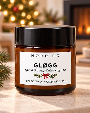 Świeca sojowa świąteczna GLØGG 45 g, N O R D R Ø