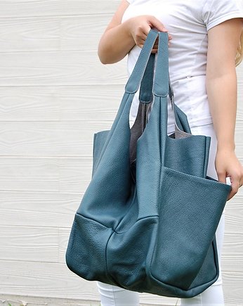 Torebka ze skóry naturalnej na ramię, bagoo