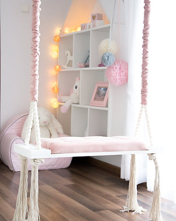 Stylowa huśtawka LARGE 70cm na linach dla dzieci, OhSwing
