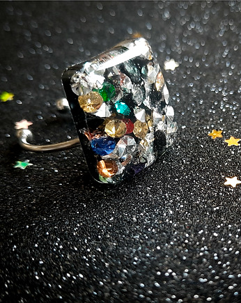 Pierścionek z cyrkoniami, Figa handmade accessories