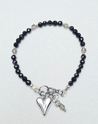 Bransoletka Spinel & Kwarc z Serduszkiem, ILEA