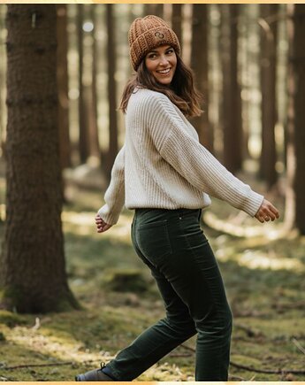 Czapka z serii "Hej Las!" Brąz, Ciotka Matylda