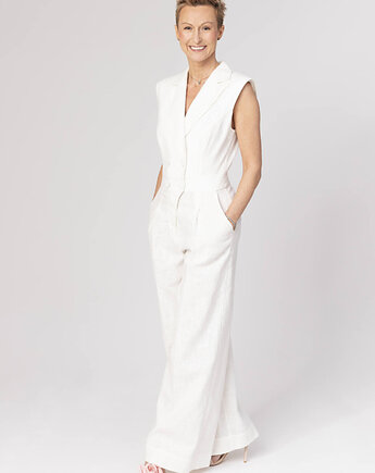 Kombinezon lniany elegancki, Justyna Oltarzewska