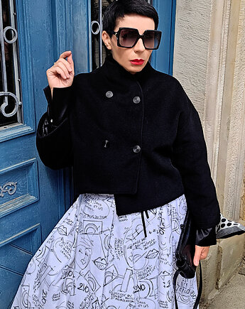 KURTKA 100% virgin WOOL  Kaszmir, momo fashion