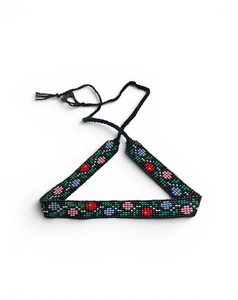Choker z koralików w kwiatowy wzór, ArtGez