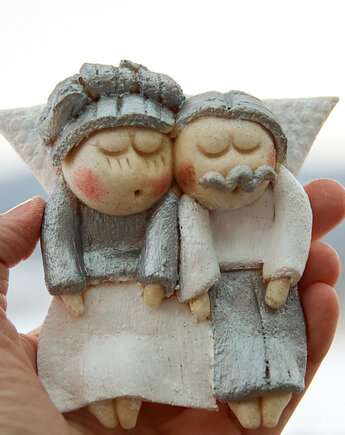 Anioł na dzień babci i dziadka z intencją opieki., angelstyle