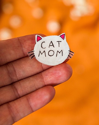 Przypinka  Cat Mom, Pintura