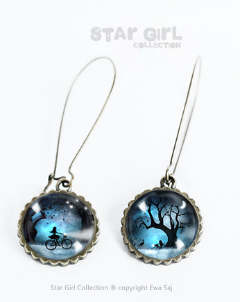 Star Girl i Rower/Bocian, długie kolczyki, Ewa Saj Fotografie