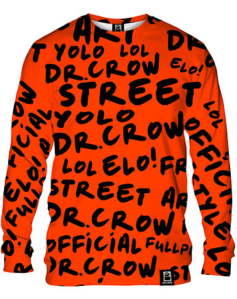 Bluza Bez Kaptura Męska DR.CROW Dr,Crow Orange, DrCrow