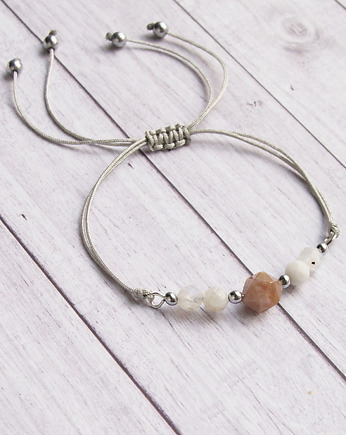 Amulet - kamień słoneczny & księżycowy, kaktusia