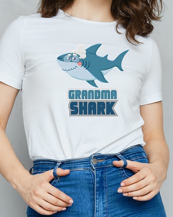 Koszulka damska  Grandma shark, ART ORGANIC