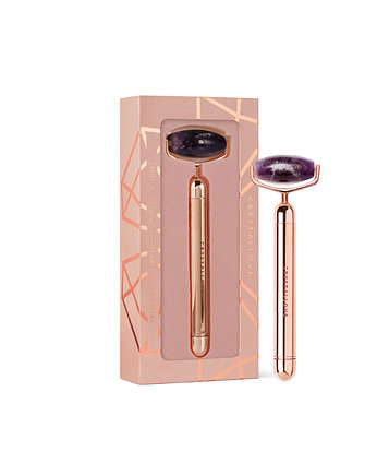 CRYSTALLOVE Roller pulsacyjny z ametystem, CRYSTALLOVE
