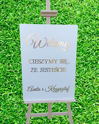 Tablica Powitalna  ślub wesele na zamówienie, AtonLaser