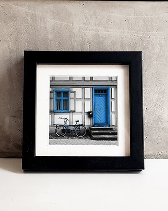 Obrazek w ramce - Niebieski rower, Amsterdam, Galeria LueLue